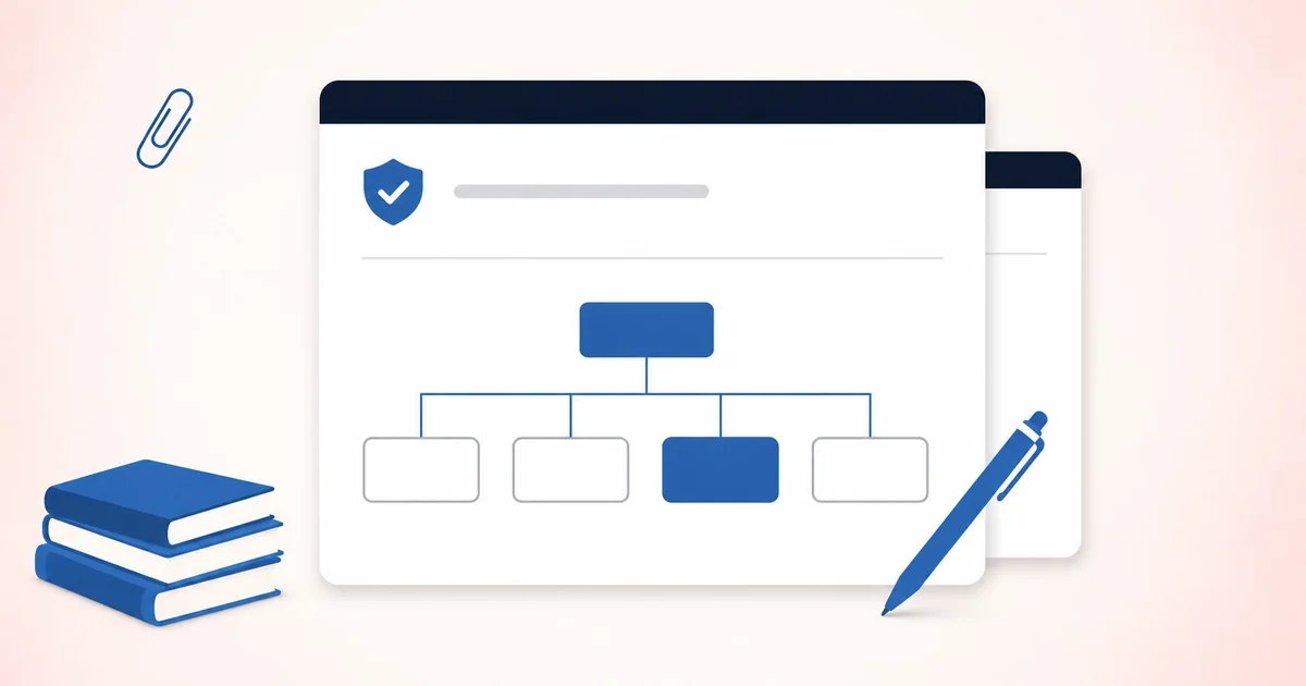 A document with a flat decision-tree diagram representing how senior identity protection choices match different family scenarios.