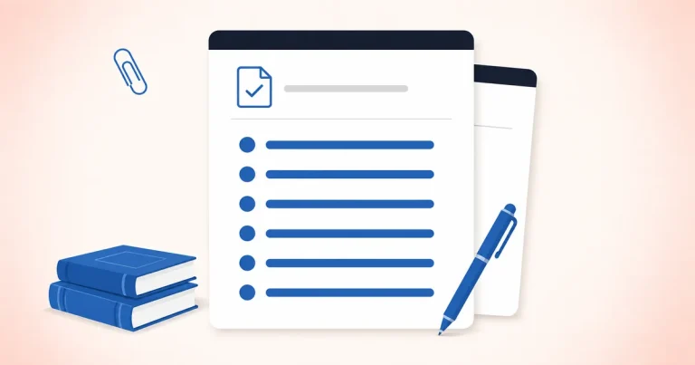 A document with a fully checked review list representing a completed free credit report check.