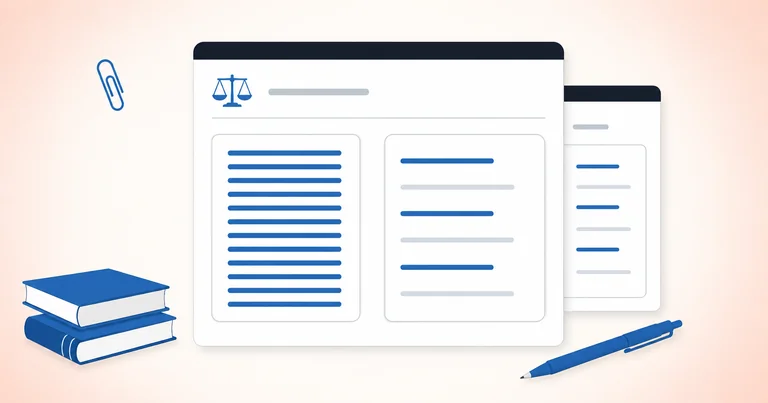 Two side-by-side document panels with dense and sparse blue cadence markers comparing data broker removal services Incogni and DeleteMe.